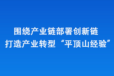 圍繞產(chǎn)業(yè)鏈部署創(chuàng)新鏈 打造產(chǎn)業(yè)轉(zhuǎn)型“平頂山經(jīng)驗(yàn)”