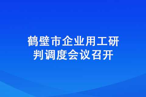 鶴壁市企業(yè)用工研判調(diào)度會(huì)議召開