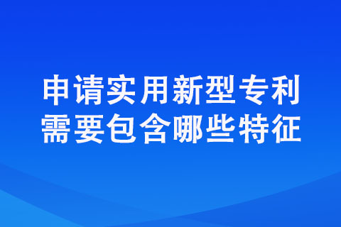 申請實用新型專利需要包含哪些特征（實用新型專利特征）