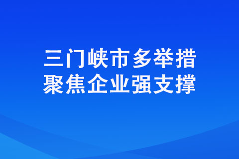 三門峽市多舉措聚焦企業(yè)強(qiáng)支撐